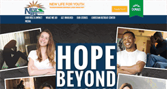 Desktop Screenshot of newlifeforyouth.com